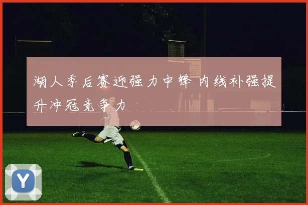 湖人季后赛迎强力中锋 内线补强提升冲冠竞争力